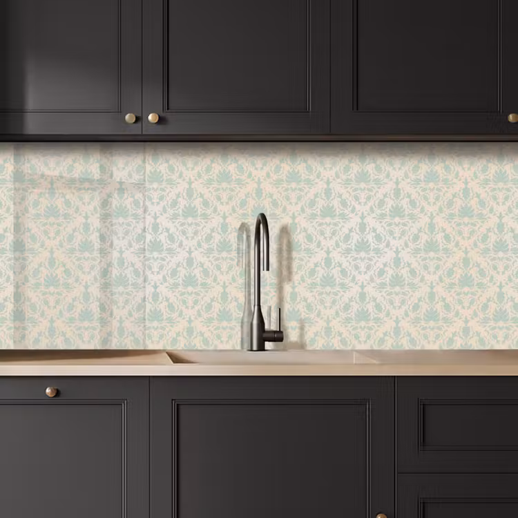 Damast - Vintage - Pastel - Design keuken achterwand 2 middel 871 -sfeer1