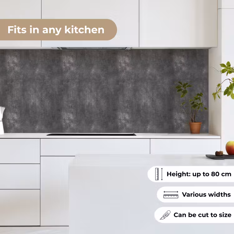 Donkergrijs - Ruw - Beton keuken achterwand 2 middel 871 -sfeer4_UK