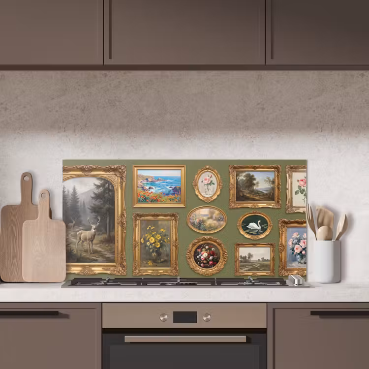 Hert - Bos - Natuur - Klassiek - Dieren keuken achterwand spatscherm middel -sfeer2
