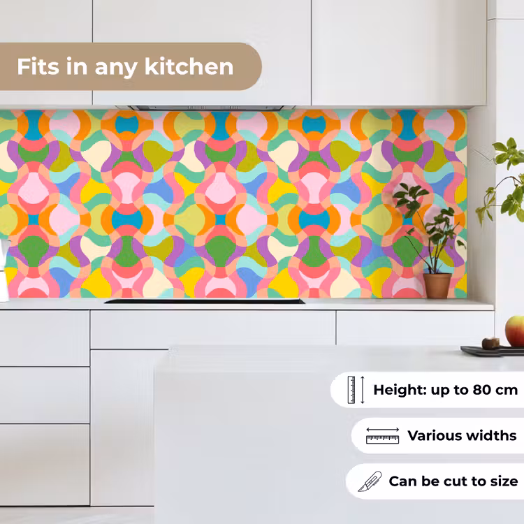 Design - Abstract - Kleuren - Retro keuken achterwand 2 middel 871 -sfeer4_UK