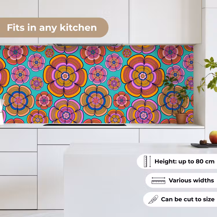 Design - Flower Power - Kleuren keuken achterwand 2 middel 871 -sfeer4_UK