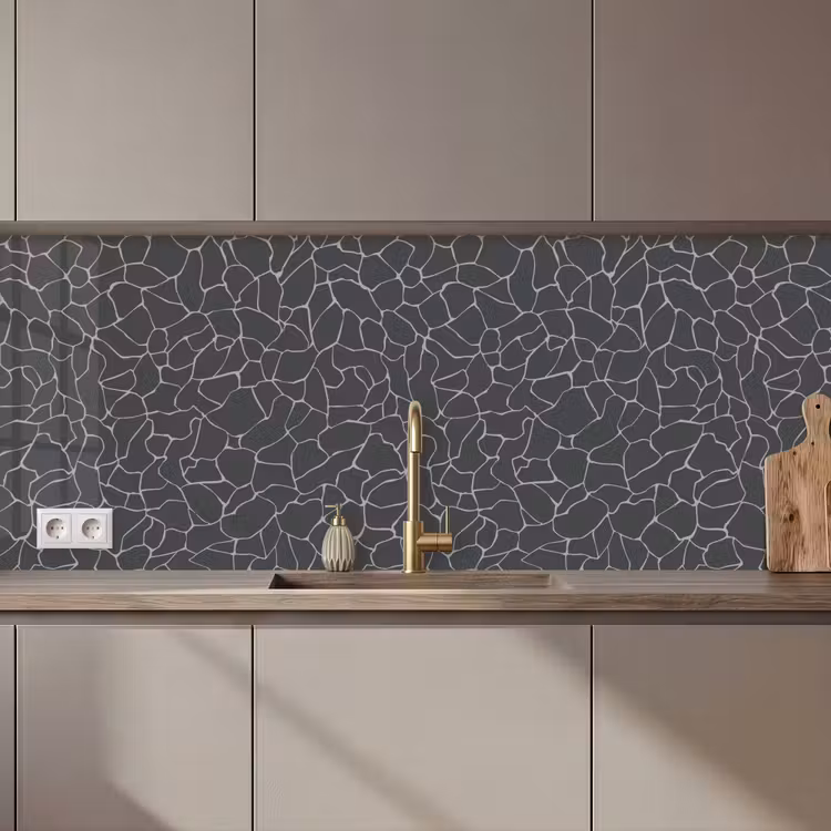 Design - Geometrie - Zwart keuken achterwand 2 middel 871 zz_3dshopping