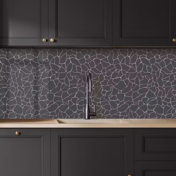 Design - Geometrie - Zwart keuken achterwand 2 middel 871 -sfeer1