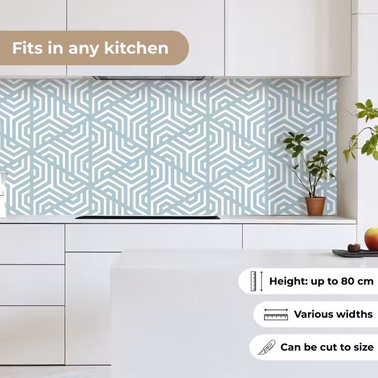 Design - Geometrie - Patroon - Driehoek keuken achterwand 2 middel 871 -sfeer4_UK