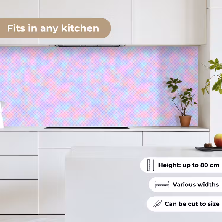 Design - Geometrie - Roze keuken achterwand 2 middel 871 -sfeer4_UK