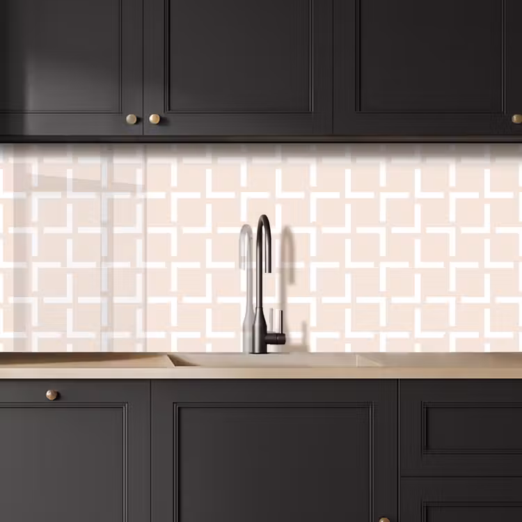 Design - Lijn - Patroon - Beige keuken achterwand 2 middel 871 -sfeer1