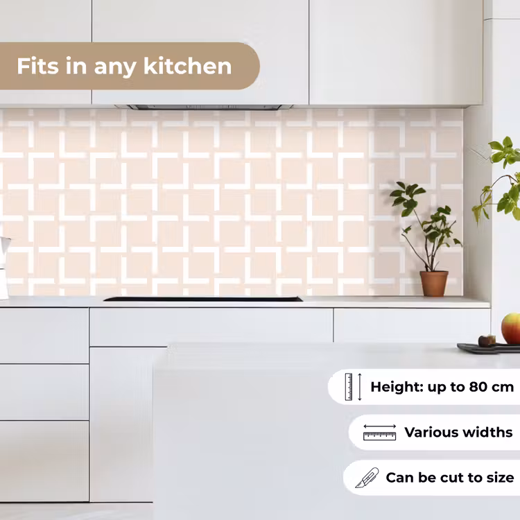 Design - Lijn - Patroon - Beige keuken achterwand 2 middel 871 -sfeer4_UK