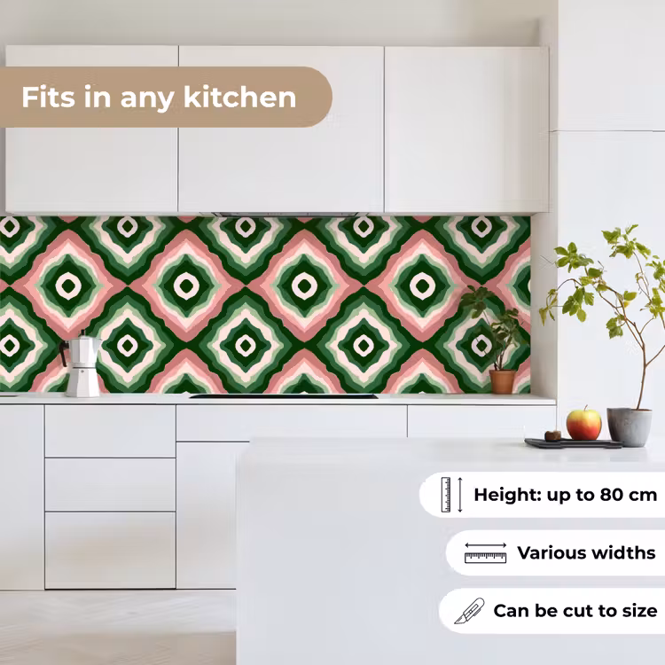 Ontwerp - Organisch - Kleurrijk keuken achterwand 2 groot 857 -sfeer4_UK
