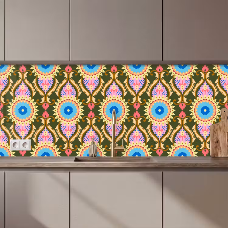 Design - Orient - Retro keuken achterwand 2 middel 871 zz_3dshopping