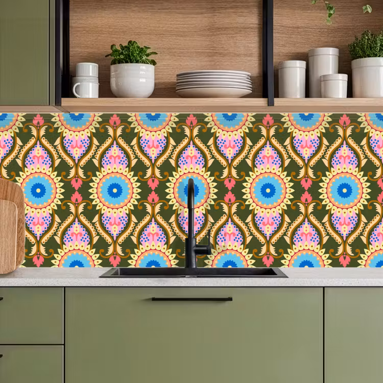 Design - Orient - Retro keuken achterwand 2 middel 871 -sfeer3