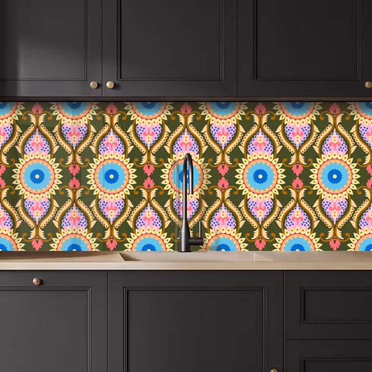 Design - Orient - Retro keuken achterwand 2 middel 871 -sfeer1