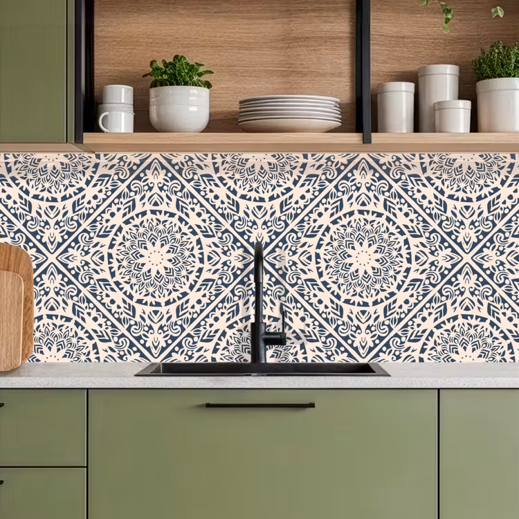 Design - Ornament - Vintage - Retro keuken achterwand 2 middel 871 -sfeer3
