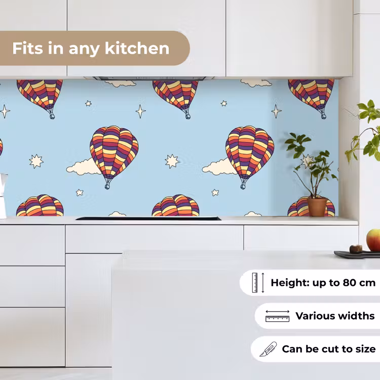 Design - Vintage - Luchtballon keuken achterwand 2 middel 871 -sfeer4_UK