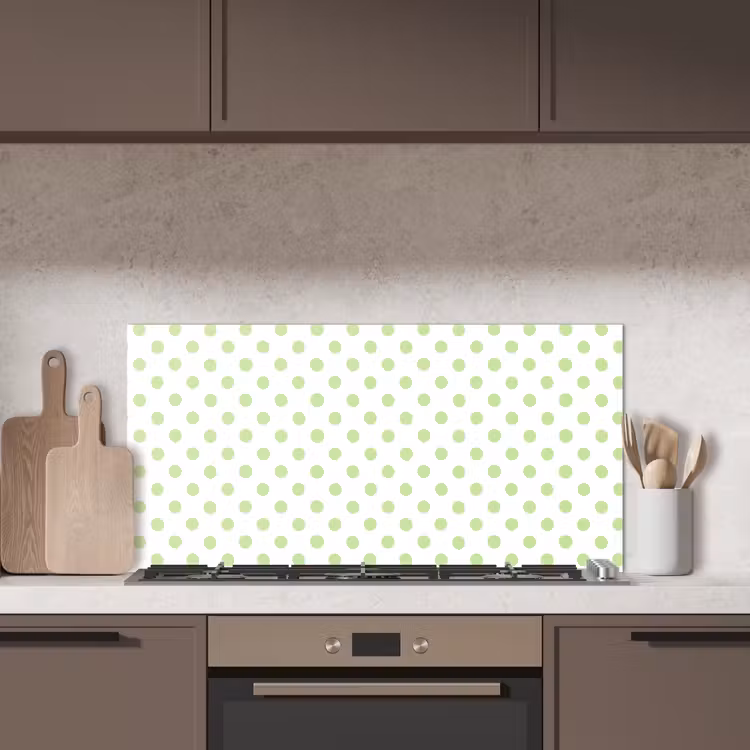 Dots - Klassiek - Groen keuken achterwand spatscherm middel 899 -sfeer2
