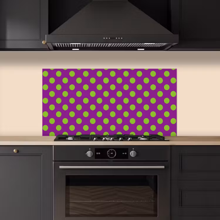 Stippen - Klassiek - Groen keuken achterwand spatscherm middel 899 -sfeer1