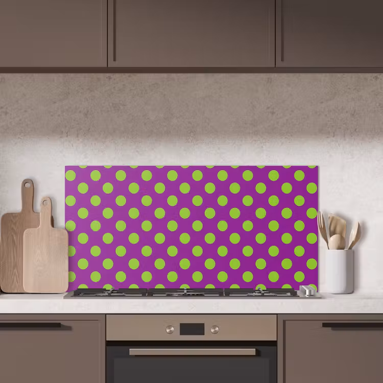 Stippen - Klassiek - Groen keuken achterwand spatscherm middel 899 -sfeer2