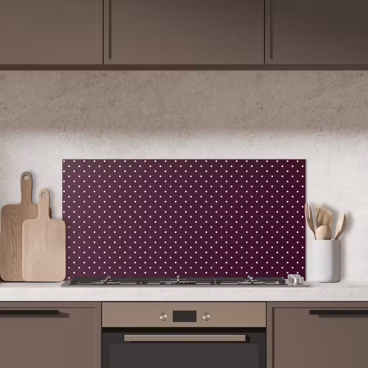 Stippen - Modern - Paars keuken achterwand spatscherm middel 899 -sfeer2