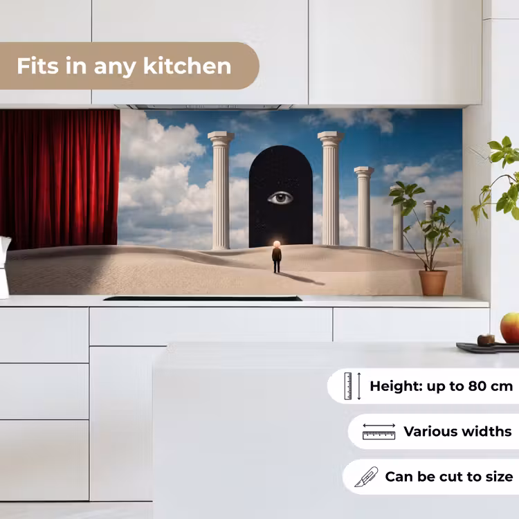 Kitchen Wall Splashback - Dream - Desert - Eye - Droom - Woestijn - Oog keuken achterwand 2 middel