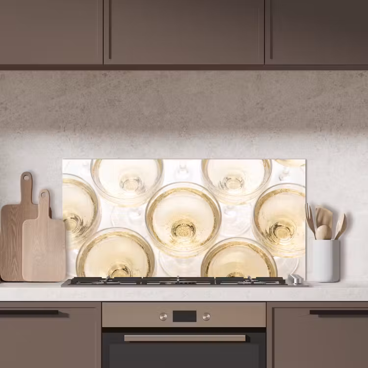 Drank - Glazen - Feest - Goud keuken achterwand spatscherm middel -sfeer2