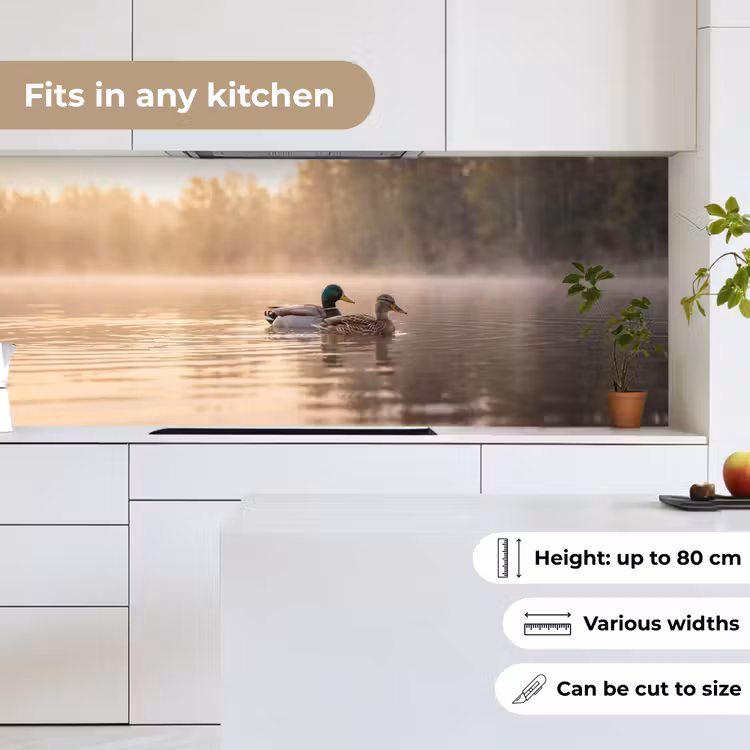 Eenden - Water - Mist - Natuur keuken achterwand 2 middel -sfeer4_UK