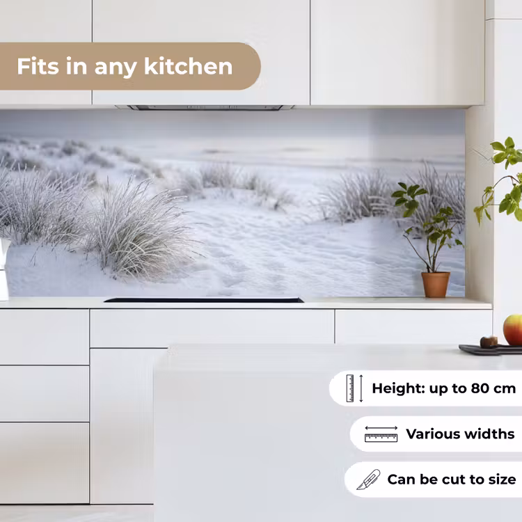 Duinen - Sneeuw - Strand - Winter - Serene keuken achterwand 2 middel -sfeer4_UK