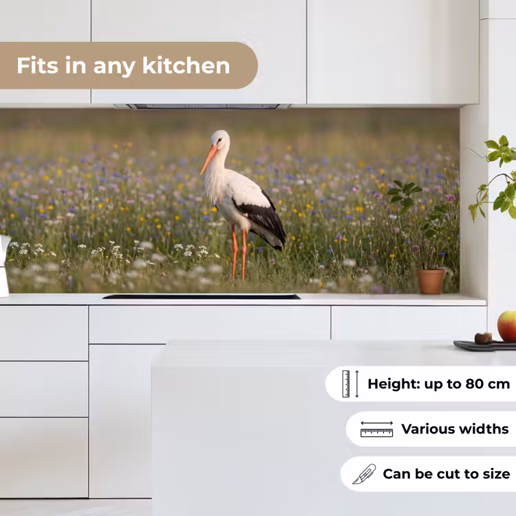 Ooienvaar - Bloemen - Weide - Kleurrijk keuken achterwand 2 middel -sfeer4_UK