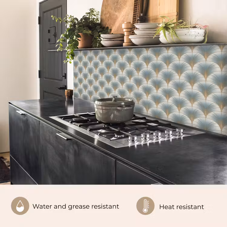 Waaier - Klassiek - Blauw keuken achterwand 2 groot 857 -usp_EN