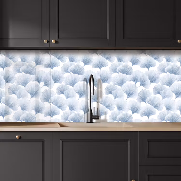 Waaier - Modern - Blauw keuken achterwand 2 middel 871 -sfeer1