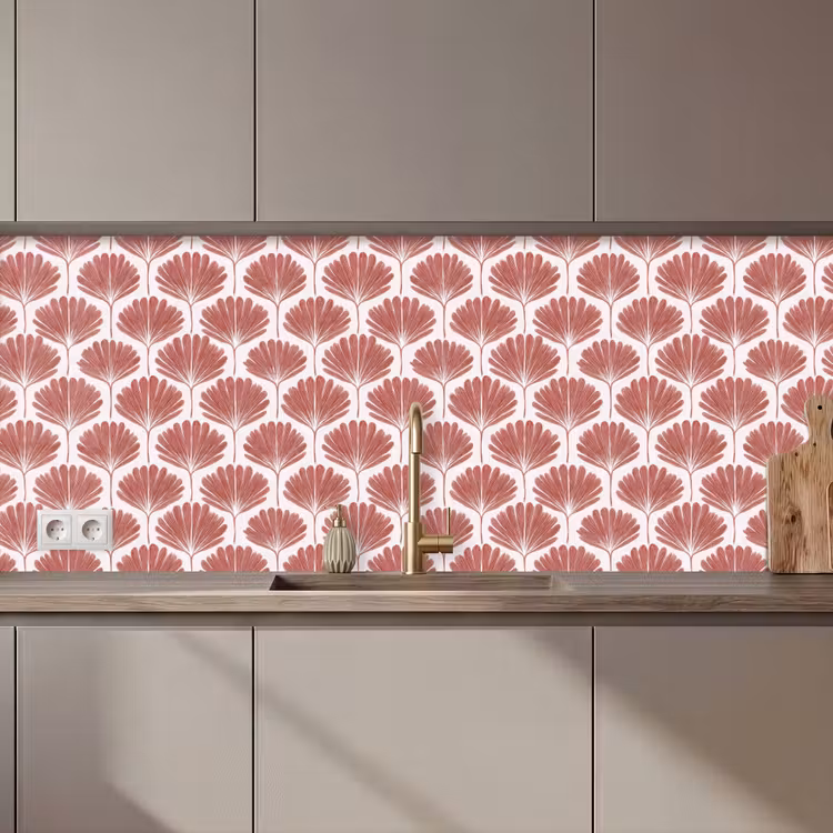 Waaier - Motief - Terra keuken achterwand 2 middel 871 zz_3dshopping