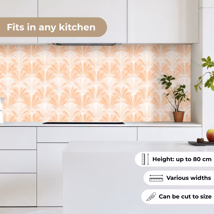 Waaier - Patroon - Perzik keuken achterwand 2 middel 871 -sfeer4_UK