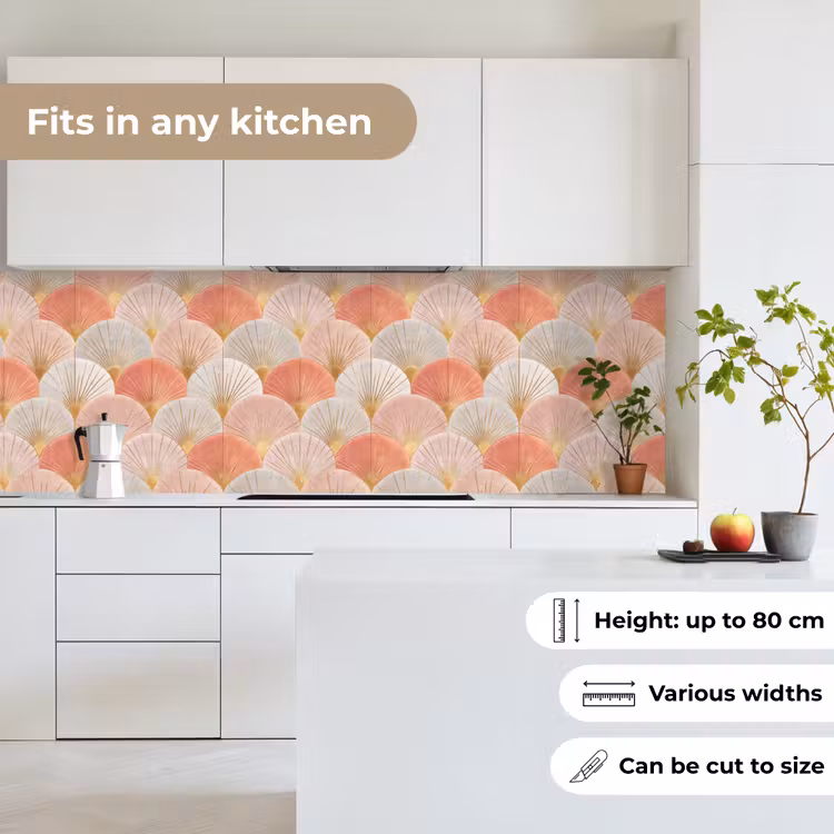 Waaiers - Goud - Roze keuken achterwand 2 groot 857 -sfeer4_UK