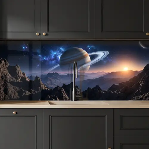 Fantasy - Kosmos - Landschap keuken achterwand 2 middel -sfeer1