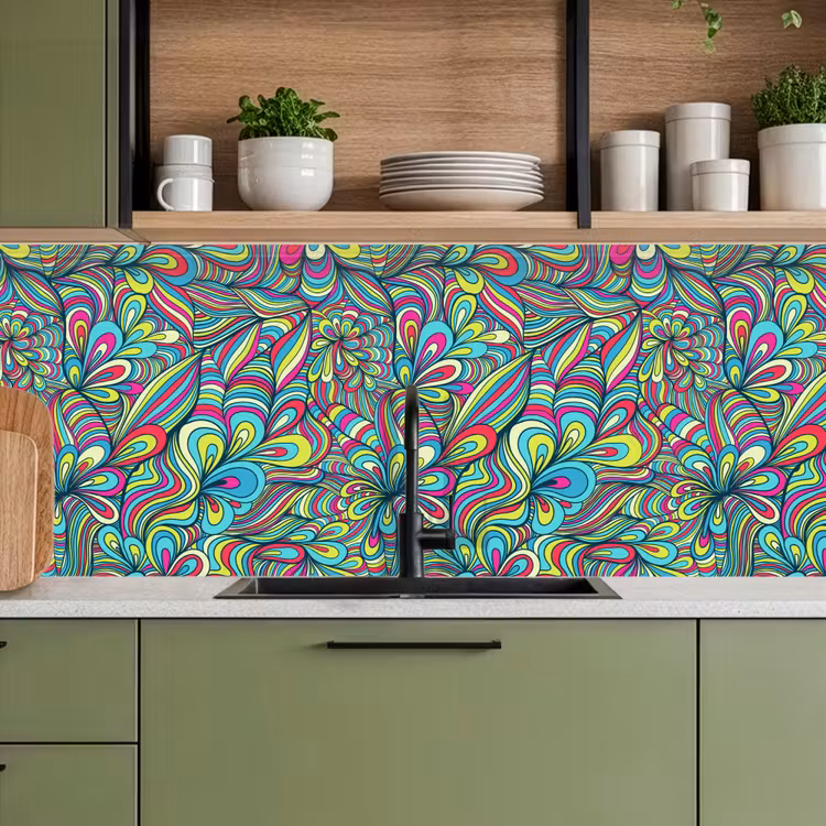 Fantasy - Design - Kleuren - Retro keuken achterwand 2 middel 871 -sfeer3