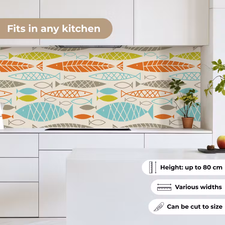 Vis - Jaren 50 - Patroon keuken achterwand 2 middel 871 -sfeer4_UK