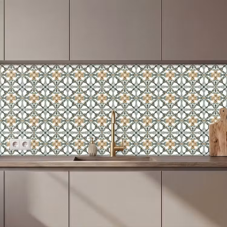 Floraal - Verweerd - Keurrijk keuken achterwand 2 middel 871 zz_3dshopping