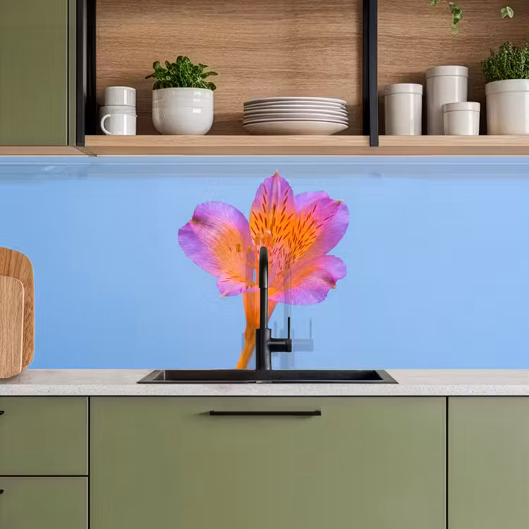 Bloem - Detail - Kleurrijk keuken achterwand 2 middel -sfeer3