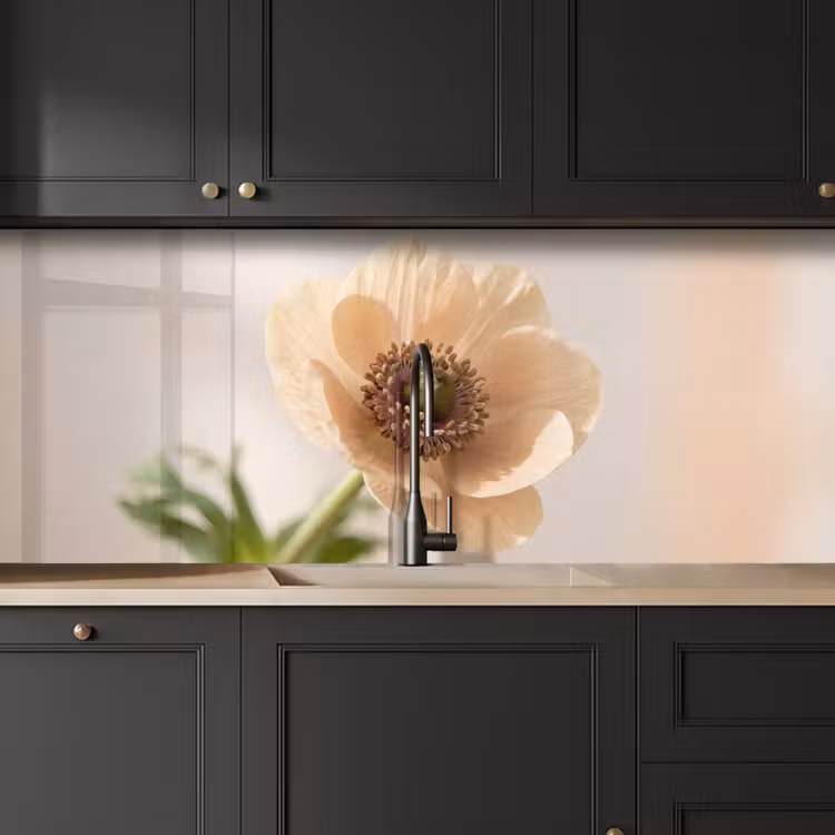 Bloem - Minimalistisch - Groen keuken achterwand 2 middel -sfeer1