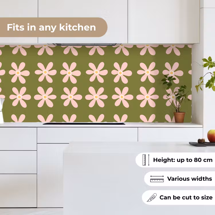 Bloem - Modern - Groen keuken achterwand 2 middel 871 -sfeer4_UK