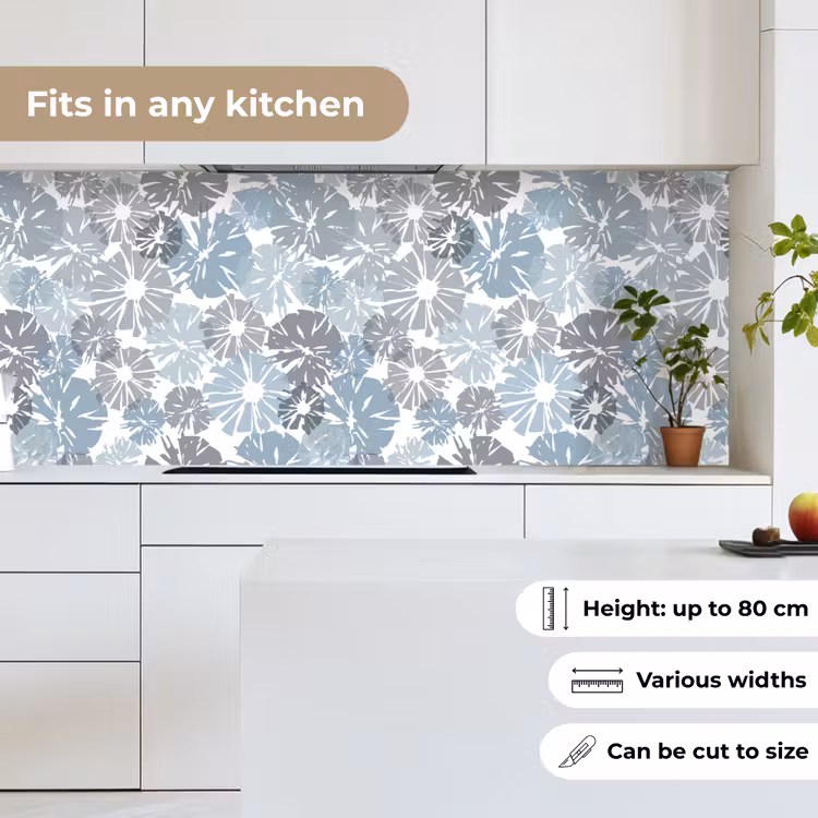 Bloemen - Abstract - Patroon keuken achterwand 2 middel 871 -sfeer4_UK