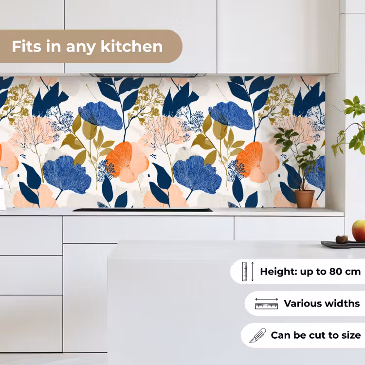 Bloemen - Botanisch - Kleurrijk keuken achterwand 2 middel 871 -sfeer4_UK