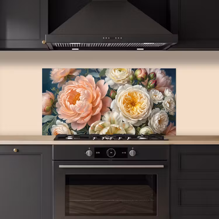 Bloemen - Boeket - Natuur - Klassiek - Kleurrijk keuken achterwand spatscherm middel -sfeer1