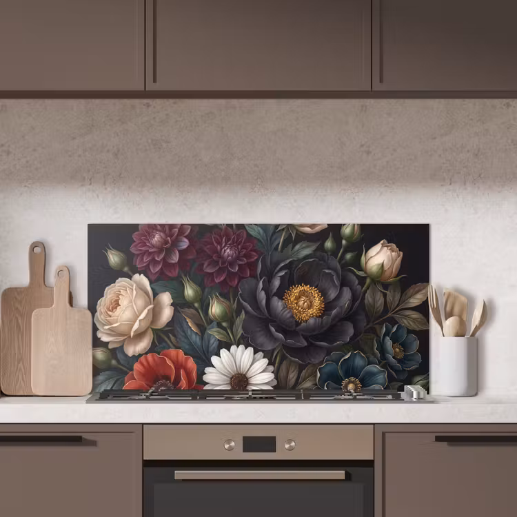 Bloemen - Boeket - Natuur - Klassiek - Weelderig keuken achterwand spatscherm middel -sfeer2