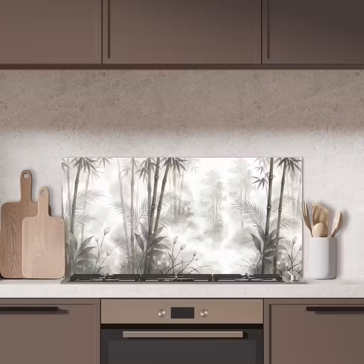 Bloemen - Knop - Tuin - Illustratie - Wit keuken achterwand spatscherm middel -sfeer2