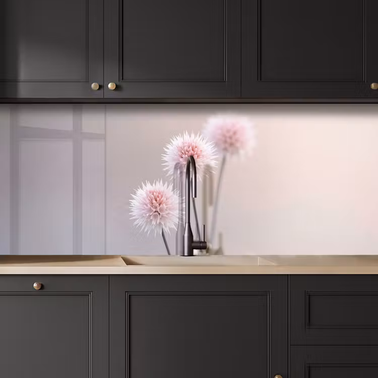 Bloemen - Bollen - Roze keuken achterwand 2 middel -sfeer1