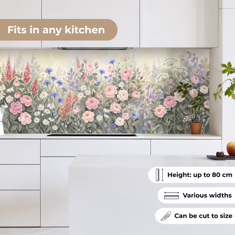 Bloemen - Tuin - Natuur - Kleurrijk keuken achterwand 2 middel -sfeer4_UK