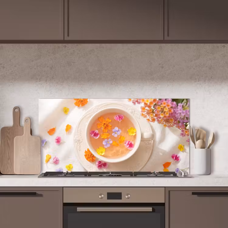 Bloemen - Kop - Natuur - Kleurrijk - Zomer keuken achterwand spatscherm middel -sfeer2