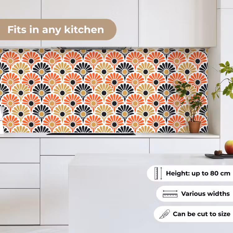 Bloemen - Japan - Patronen keuken achterwand 2 middel 871 -sfeer4_UK
