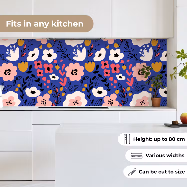 Bloemen - Bladeren - Patronen keuken achterwand 2 middel 871 -sfeer4_UK