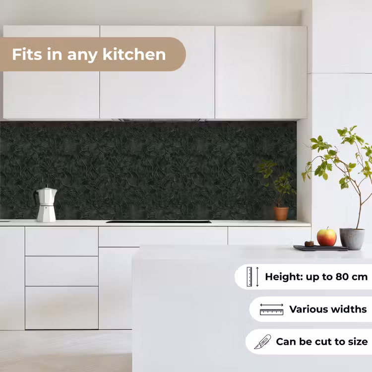 Bloemen - Lijnen - Groen keuken achterwand 2 groot 857 -sfeer4_UK