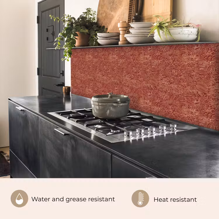 Bloemen - Motief - Rood keuken achterwand 2 groot 857 -usp_EN